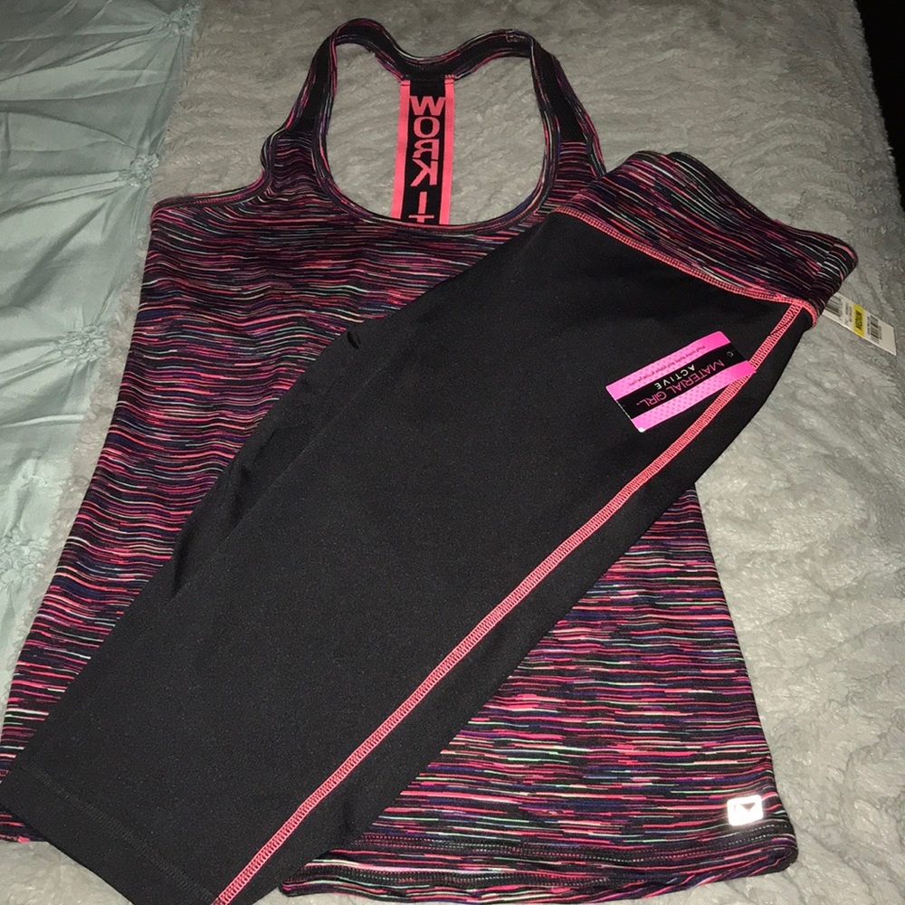 Material Girl Leggings and Tank Set